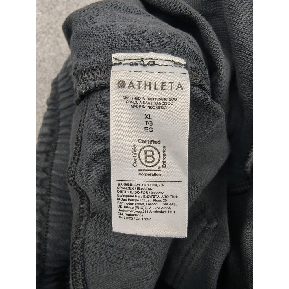 Athleta Pants Womens XL Gray Straight Leg Sweatpants Drawstring Waist Stretch - Picture 3 of 10